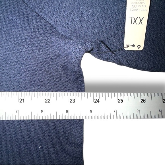 NWT NIC + ZOE Lace Up Hoodie - Navy / White XXL - Picture 10 of 16